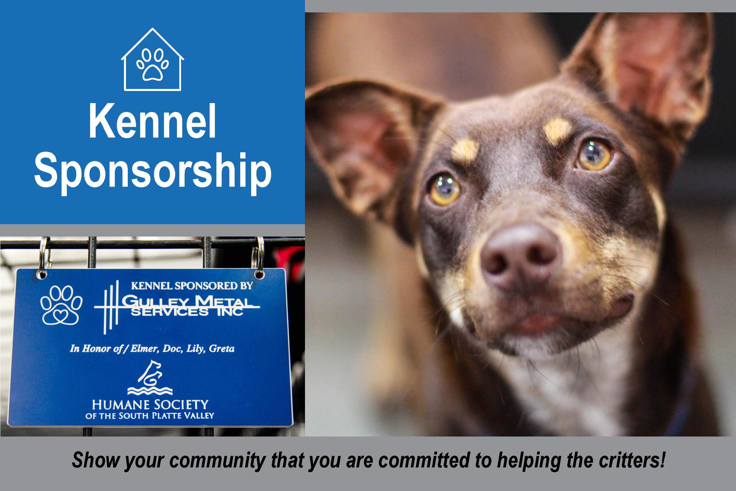 Sponsor a Kennal at HSSPV